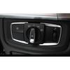 Fit For BMW X5 X6 F15 F16 2014-2018 ABS Silver Headlight Button Frame Cover Trim