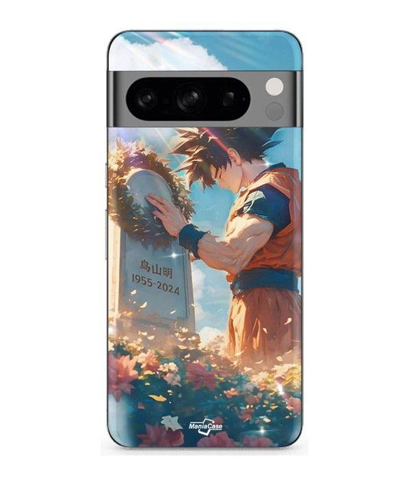 Coque - MANIACASE - Google Pixel 8a Pro - Akira Toriyama Son Goku - Souple - Noir noir