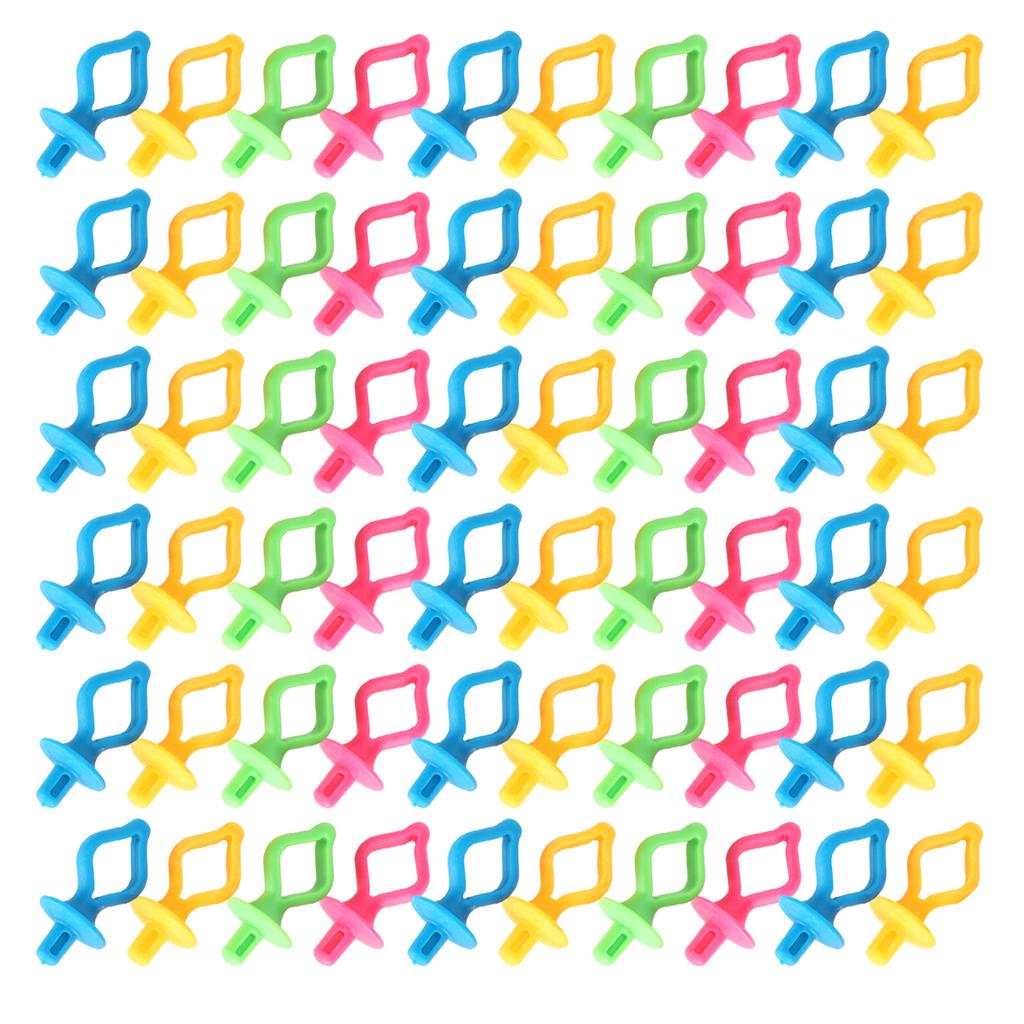 60Pcs Bobbin Fixing Clip Spool Silicone AntiDrop Nipple Shaped Sewing Embroidery