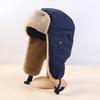 Trapper Hat Breathable Tear Resistant Cotton Useful Windproof Trapper Aviator Bomber Hat for Outdoor
