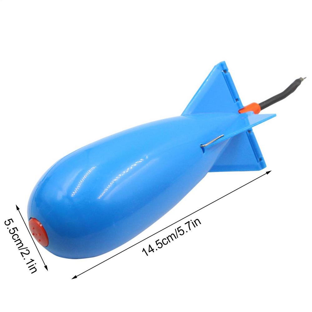 

Carp Fishing Rocket Feeder Spod B omb Float Lure Bait Holder Carp Cage Fishing Feeder Floating Bait Container Gear Accessories синий