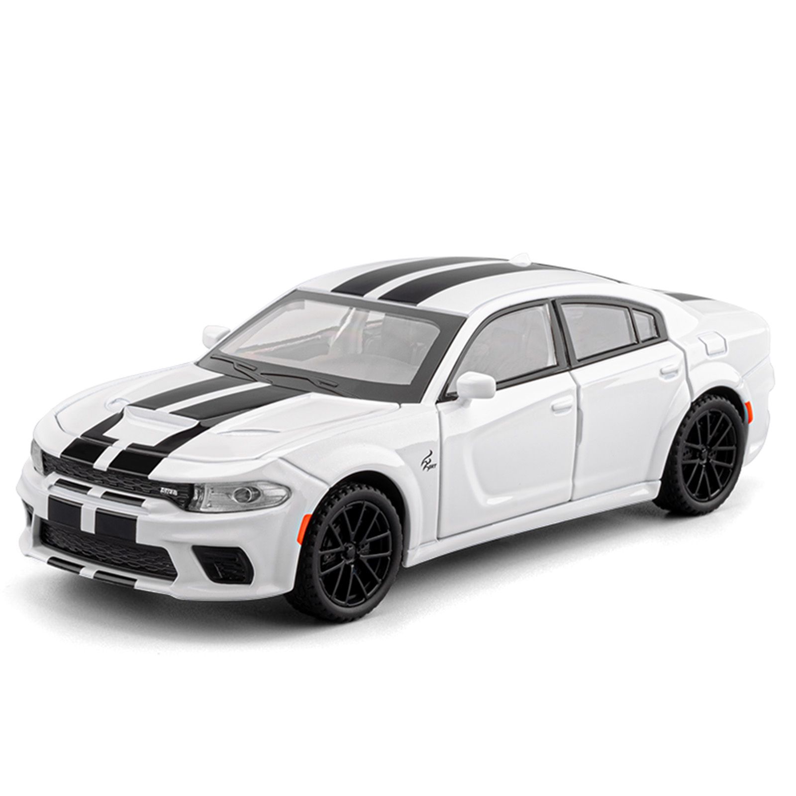 

1/32 DODGE Charger SRT Hellcat Alloy Sports Car Model Diecast Muscle Racing Vehicles Car Model Simulation Sound Light Kids Gifts белый