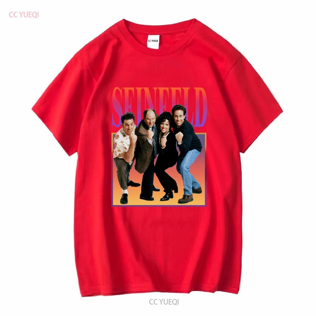 Maglietta Retrò Seinfeld George Costanza Jerry Cosmo Kramer Elaine Benes Merch vintage Lavata abbigliamento designer grafico moda
