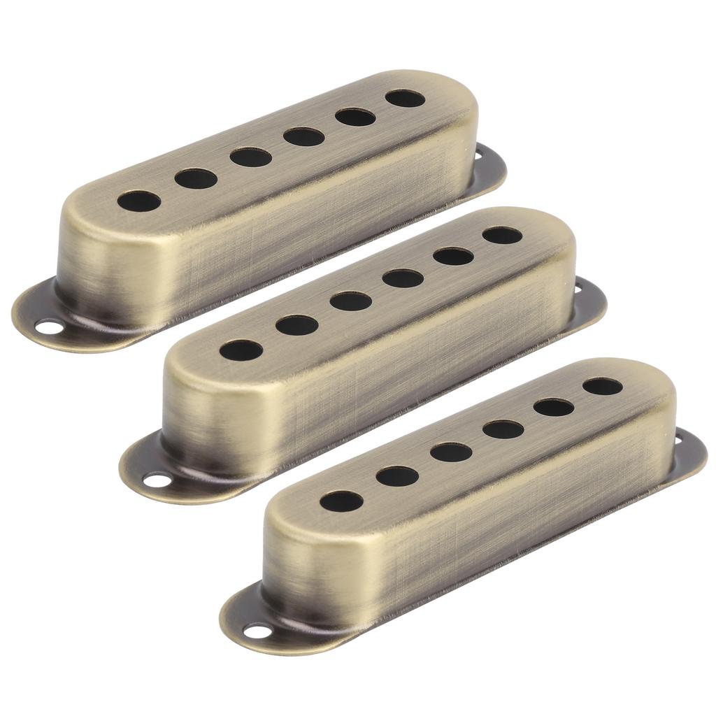 3Pcs Single Pickup Cover Brass 48mm 50mm 52mm Musical Instrument Accessories for ST SQ Electric Guitar