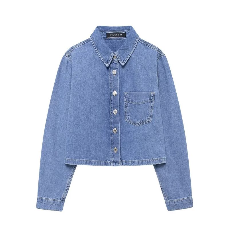Kaslead New Arrival Women's Clothing Fashion Style Fashion Denim Shirt Casual Pants 1889160 1889159