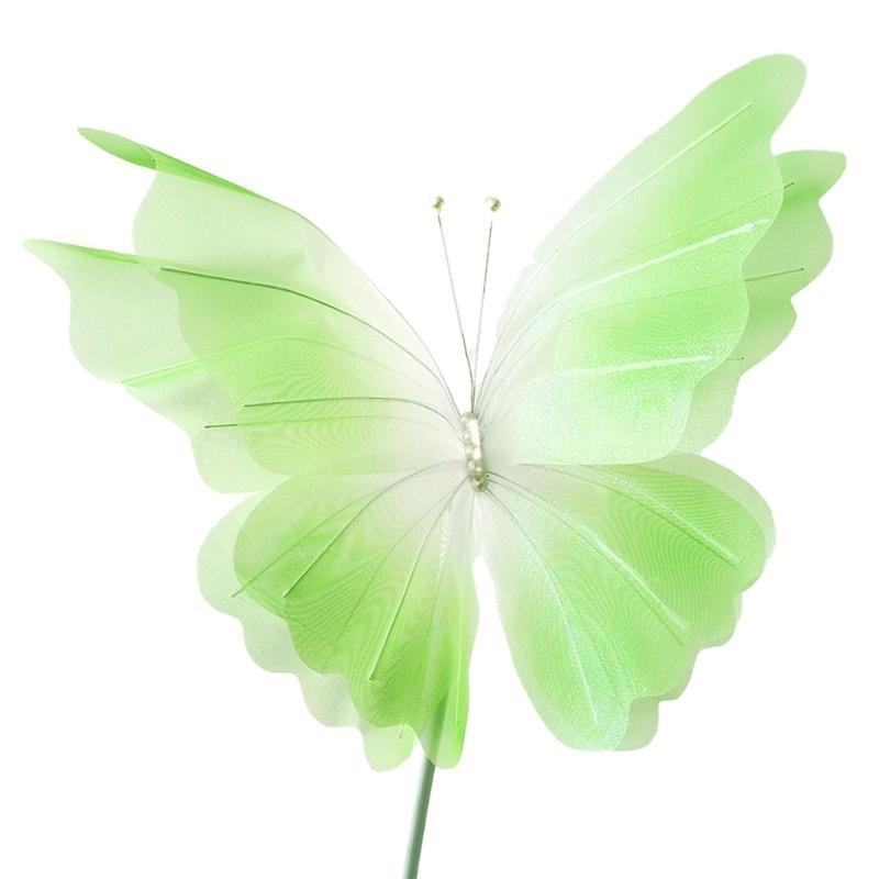 Handgefertigter Gaze-Schmetterling Künstlicher Schmetterling Schmuck Wandkunst Dekoration