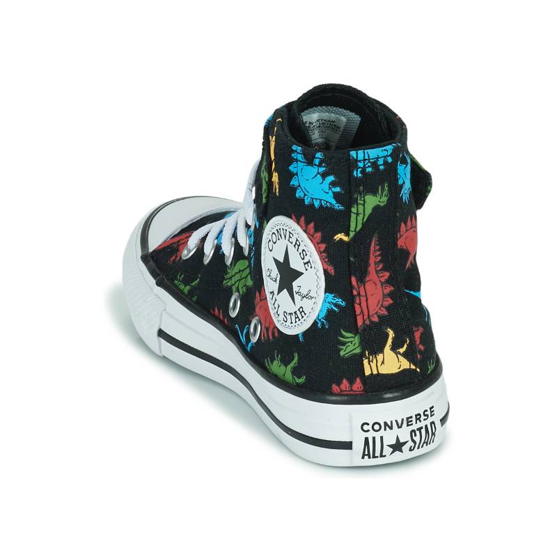 Converse Chuck Taylor All Star Shock Absorbing Durable High Top Canvas Shoes Kids Sneakers Black Green A01666C
