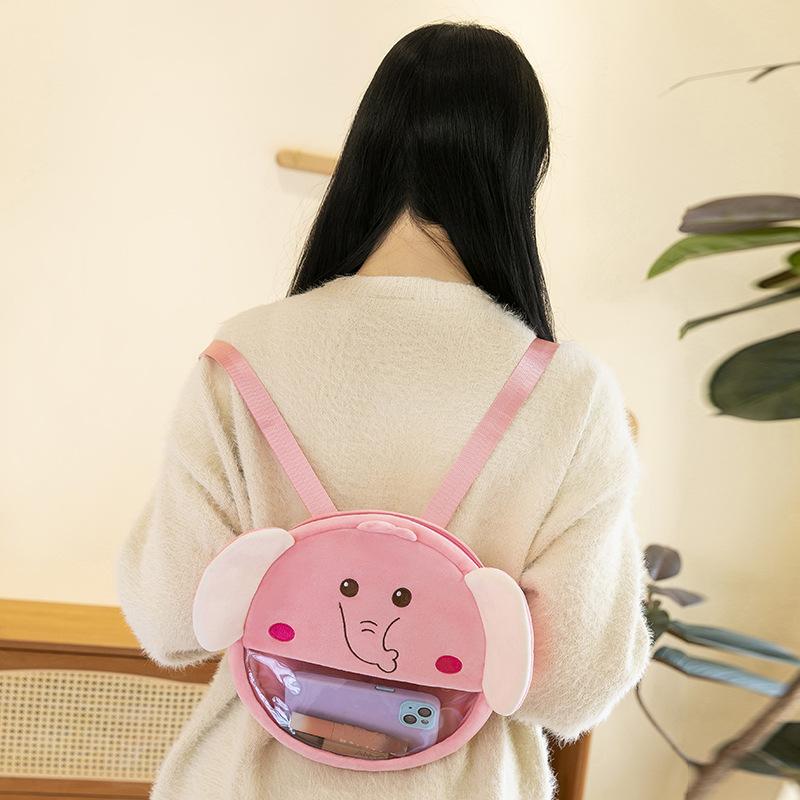 New Cute Simulation Baby Elephant Plush Doll Doll Backpack Baby Elephant Lele Doll Throw Pillow Children Sleep Soothing