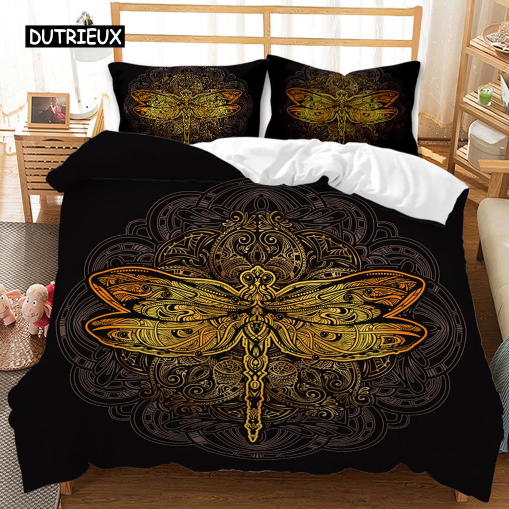Mandala Duvet Cover Set Exotic Bohemian Animals Bedding Set Animal Theme Single Twin Full Queen King Size Microfiber Quilt Cover