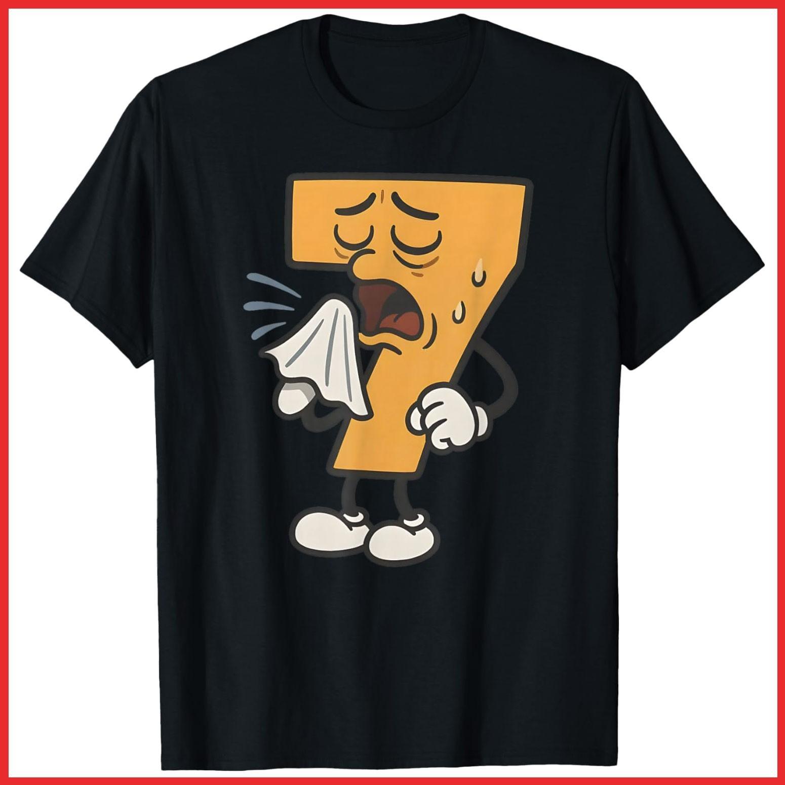 Funny Sick Seven 67 Halloween Costume Black Cotton T-Shirt S-5XL S