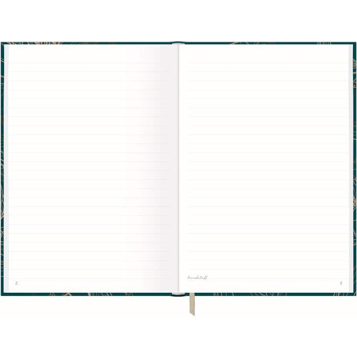 Carnet de notes - Häfft - A5 - Émeraude et doré - 124 pages - Papier certifié FSC