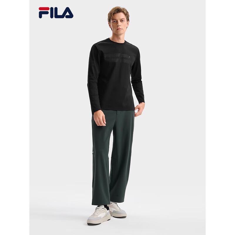 FILA Men's Woven Winter Fleece-Lined Straight-Leg Pants