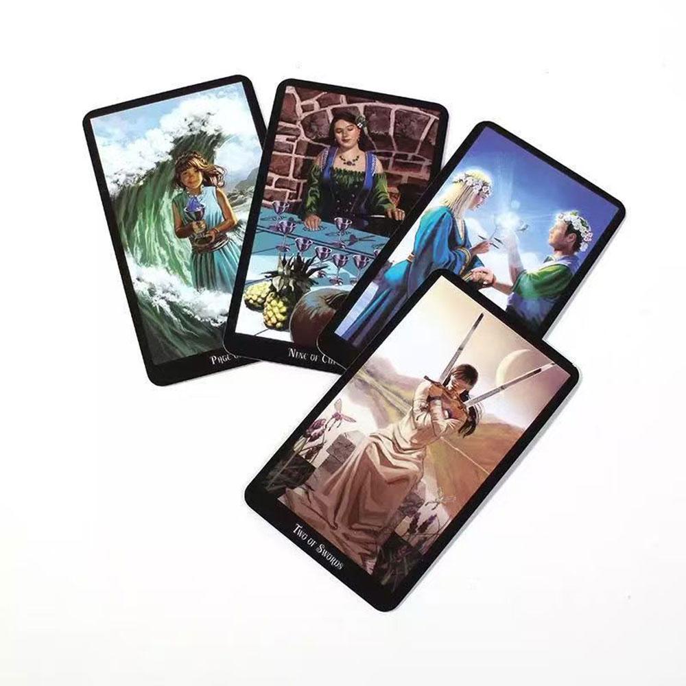 Hexe Tarot Orakel Freizeit Unterhaltungskarte Familientreffen Wahrsage-Deck Brett Spielkarten