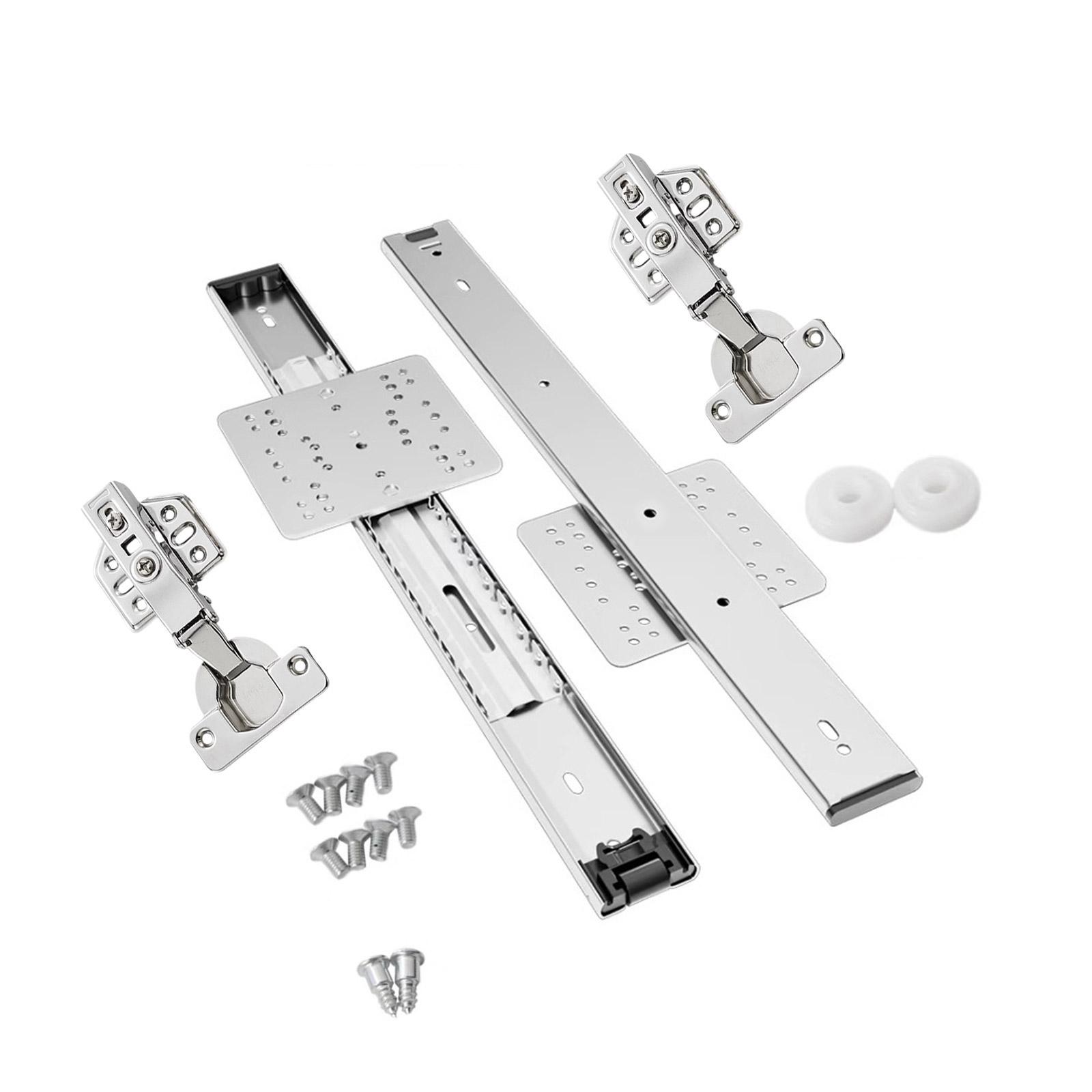 

Компактный шкаф с верхним креплением, складные скрытые направляющие для дверей, модернизация направляющих для дверей шкафа для современного решения для хранения вещей в доме A