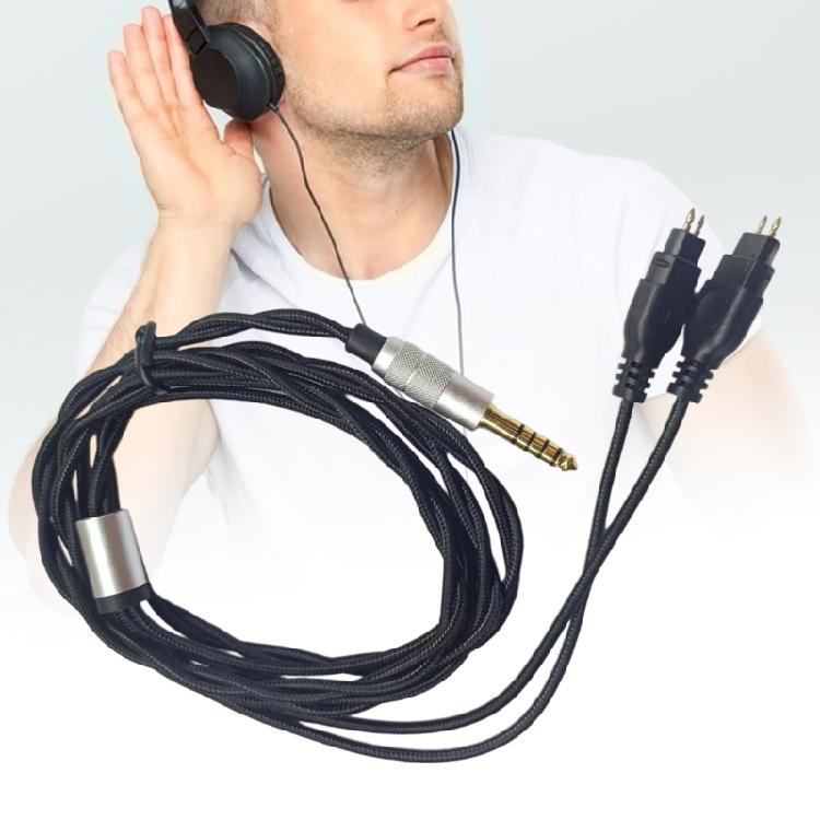 4.4mm Headphone Cable Replacement Cable Wire Connector Transmission Extension Cord for HD580 HD600 HD650 HD660S