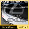 2026 Hot Interior Stickers 1Pcs Transparent Car Trunk Badge Protective Sticker Auto Goods For GX460 CT200H ES Fsport GS GX