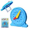 Children Educational Clock Toys Hour Cognition Preschool Teaching Aids Parent-child Learning Clock Model Adjustable Time