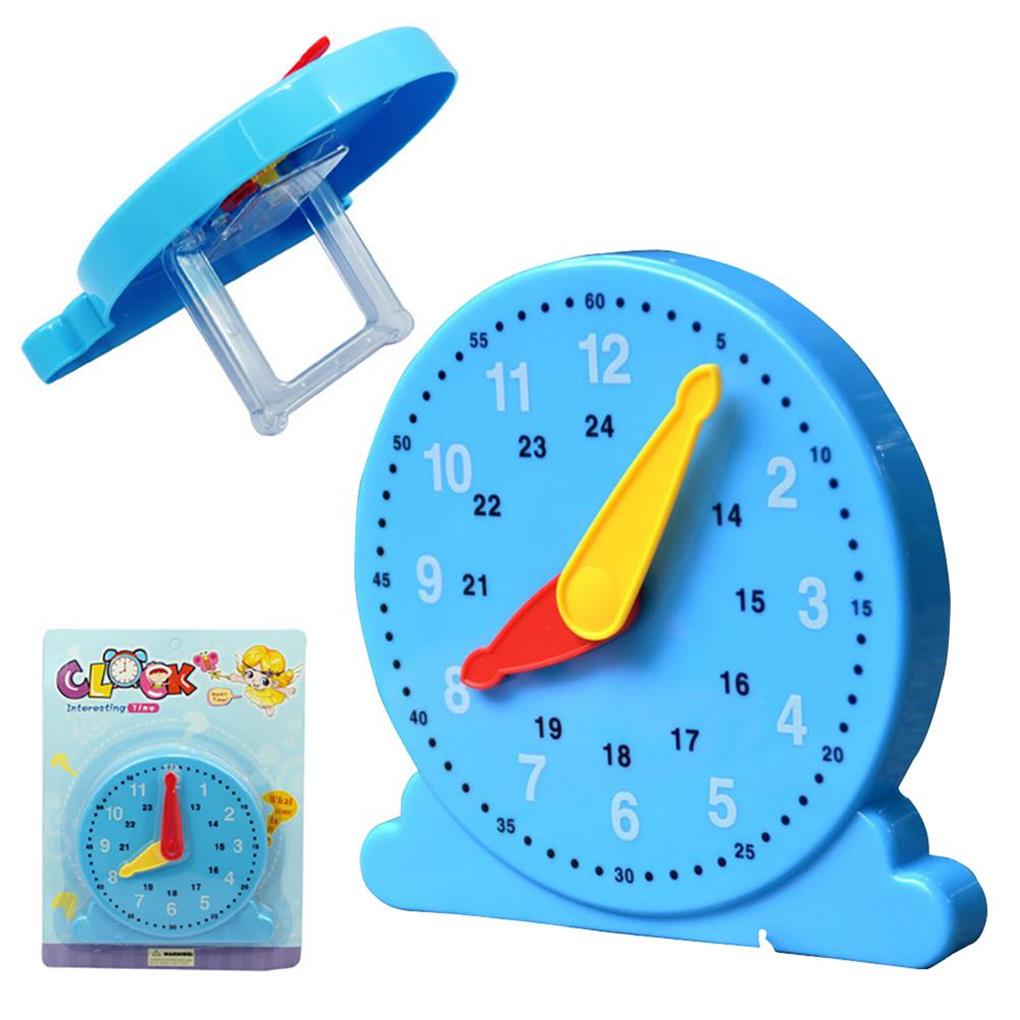 Children Educational Clock Toys Hour Cognition Preschool Teaching Aids Parent-child Learning Clock Model Adjustable Time