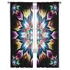 Aztec Style Textures Sheer Voile Window Curtains Tulle Curtains Living Room Balcony Decoration Drapes