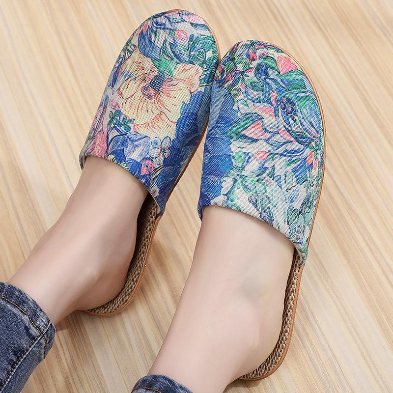 Four Seasons Fashionable Non-slip Linen Slippers - Cute, Stylish, Breathable, Thick Sole for Couples