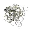 100pcs Adjustable Brass 8mm Blank Round Bezel Base Ring DIY Finding Silver