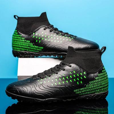 High-Top Society Soccer Shoes Football Boots Men Ultra-Light Kids Boy Turf Futsal Cleats Children'S  Sports Training Footwear