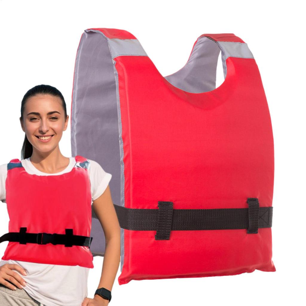 Swim Jacket Adult General Purpose LifeJacket Lightweight Flotation Vest With Reflective Stripes For Fishing Swimming