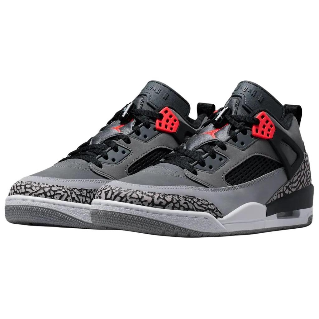 Air Jordan Spizike Low Infrared Unisex Sneakers Dark-Grey Black-Cement-Grey-Infrare FQ1759-011
