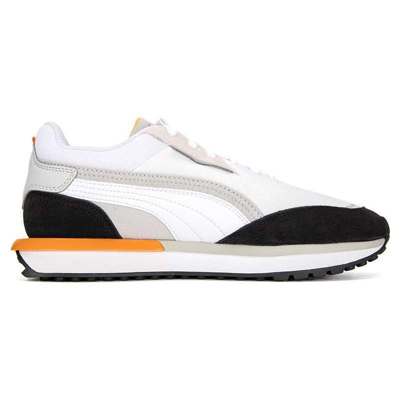 Puma City Rider Synthetic Leather Versatile Trendy Shock Absorbing Durable Breathable Low Top Lifestyle Casual Shoes Unisex Casual Shoes 382044-21