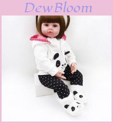 24-inch Newborn Doll Real Lifelike Silicone Reborn Baby Dolls For Toddlers Perfect Gift