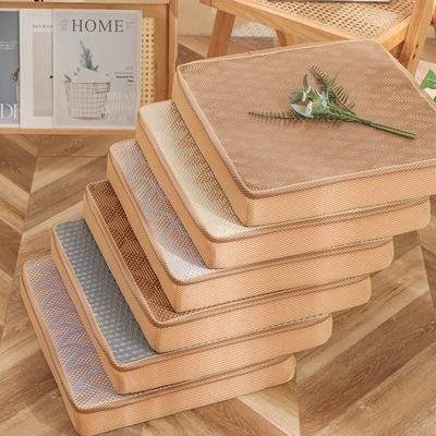 Summer Thickened Sponge Anti Slip Elevated Chair Cushion Student Summer Chair Cushion Ice Vine Cushion Cool Cushion Solid Wood Cushion