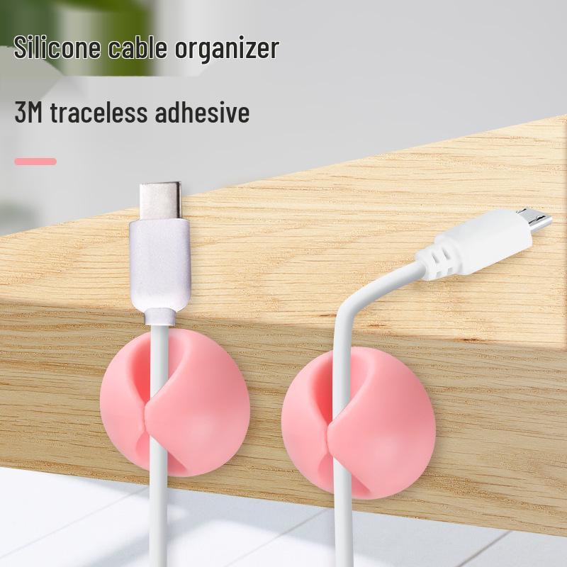 Stolní organizér na kabely a klip pro uložení sluchátek