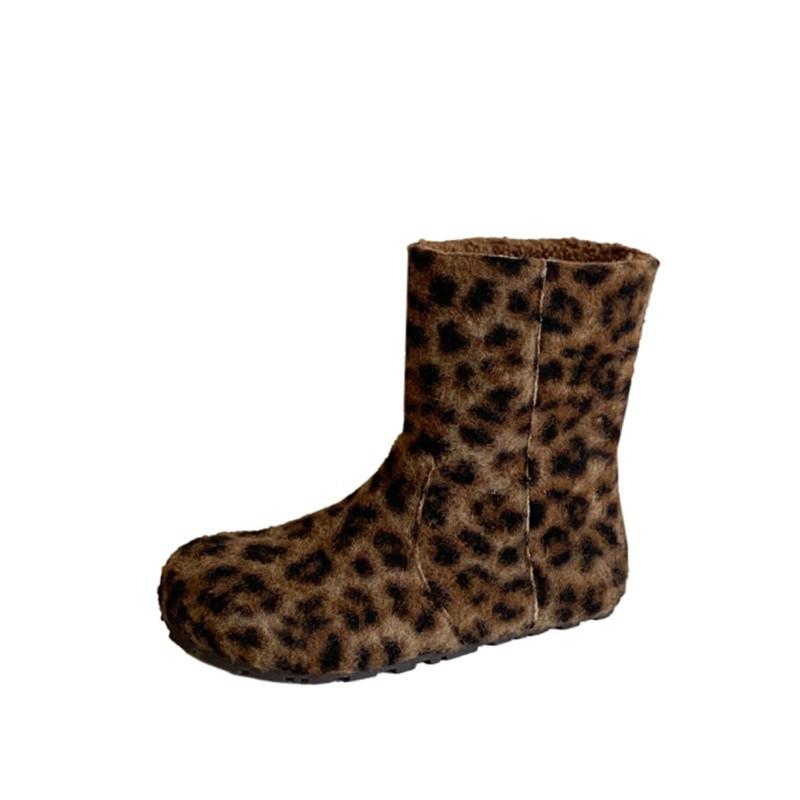 European and American new Mao Mao boots autumn and winter high-top casual snow boots imitation rabbit fur fur integrated warm Mao Mao boots