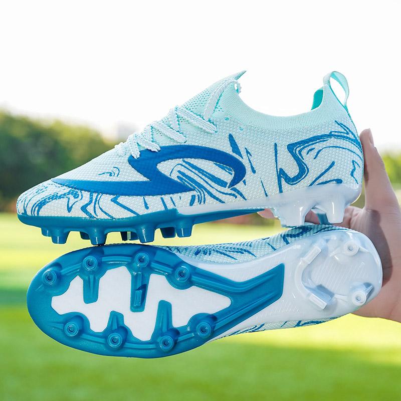 

Men Professional Original Society Football Boot Training AG Grass Five-a-side Soccer Shoes Trendy Teen Football Shoes for Men 39 синій