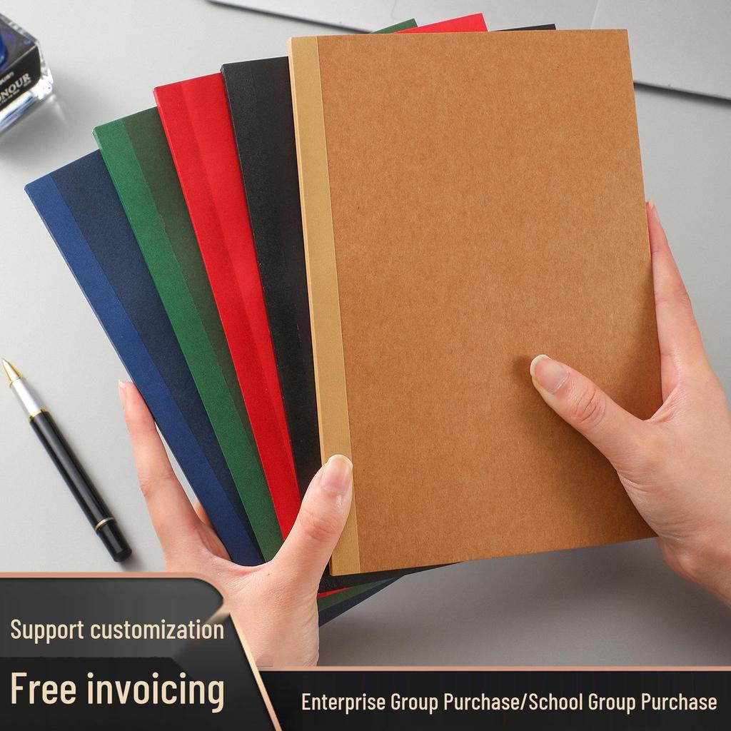 A5 Kraftový papírový zápisník s logem - Vysoce kvalitní, silný zápisník pro obchodní schůzky