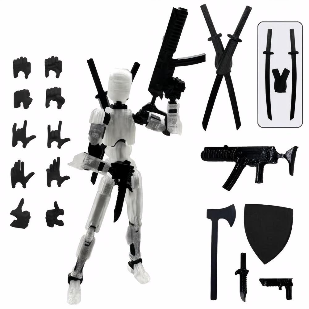 Dummy 13 Action Figure Titan Multi-Articular Robot Toys 3D Printer Movable Anime Figure Stress Relief Decompression Toy For Boy