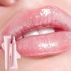 Soft Tube Silicone Brush Head Mirror Lip Gloss Lip Oil Nude Brown Plumping Lip Gloss Moisturising Transparent Lipgloss Beauty Cosmetics Makeup