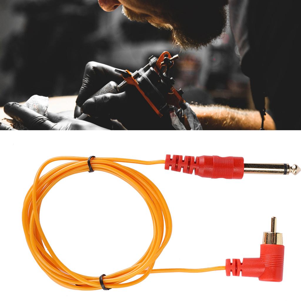 Tattoo Clip Cord 6.35mm RCA Connector Tattoo Clip Cord for Tattoo Machine Device