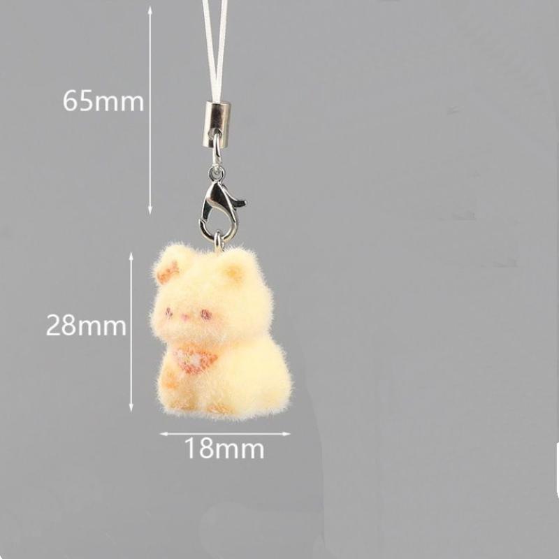1 stk Ryggsekkpynt Veskeanheng Lanyard Telefonkjede Søt Tegneserie Dyr Flokk Alpakka Kattunge Nøkkelring Jentegave