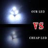 [e-auto Fun] T10 LED High Brightness White 6000K White 5050 3 Chip 5 SMD Position Number Room Lamp (Wedge Single) Set of 10