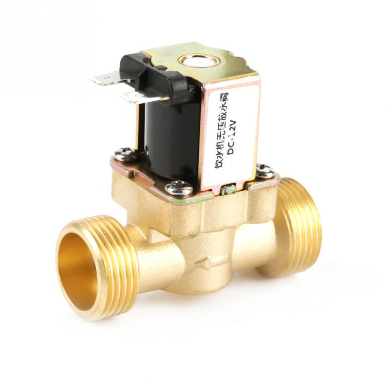 Aire Acondicionado 220V G1//2/" Latón Válvula Solenoide Eléctrico Para Agua Aire Gas normalmente cerrado