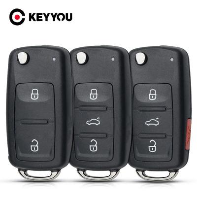 Car Remote Key Shell Key Case For Vw Eos Golf Jetta Polo Tiguan For Skoda Rapid Superb Octavia Fabia For Seat Ibiza Leon