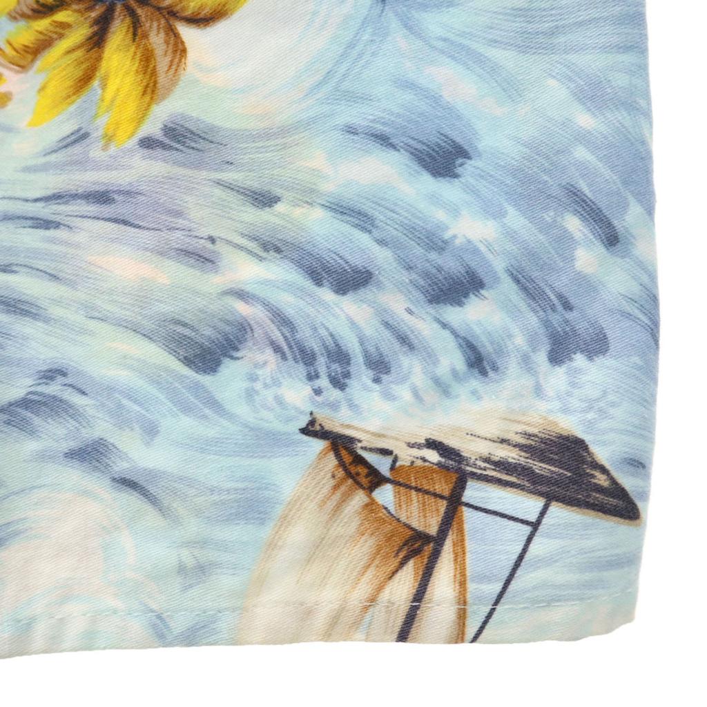 GOLD FISH 80s 90s Old Hawaiian Pattern Short Sleeve Aloha Shirt Men's Used