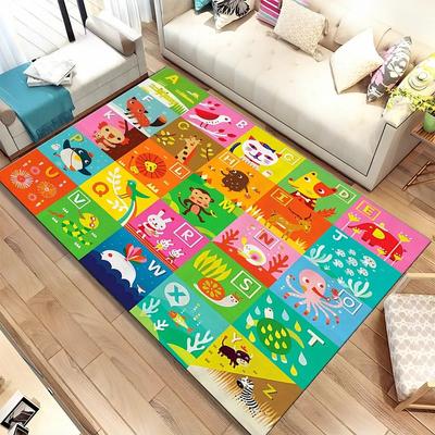 Cartoon Kinder Spielzimmer Alphabet Kinder Krabbeln Frühförderung Teppich für Wohnzimmer Schlafzimmer Sofa Rutschfeste Matte