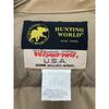 HUNTING WORLD 44004TA Beige Leather Logo Patch Sleeve Ribbed Down Jacket Jacket 38 beigeUsed