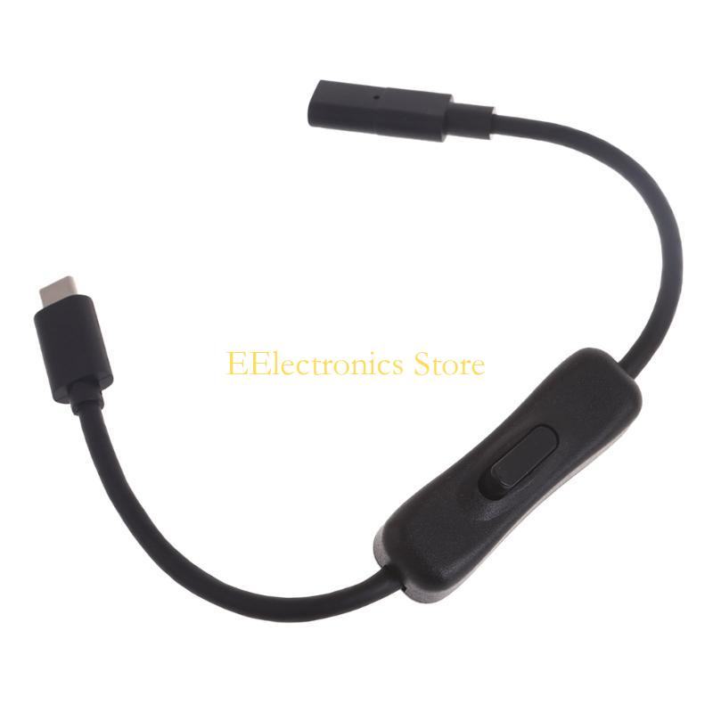 B03C USB C Extension Cable with Switches USB C to USB C Extension Cable 10Gbps USB C Male to Female Extension Cable 20V 5A