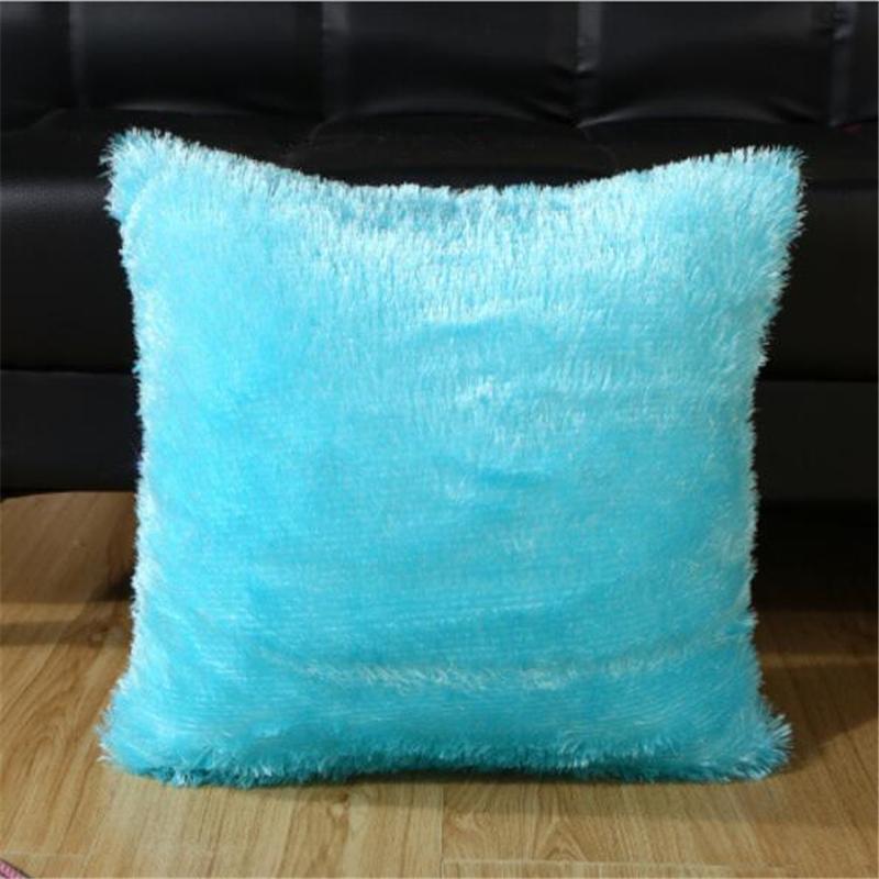 Cushion Cover Plush Velvet Fur Fluffy Sofa Soft Cushion Cover Throw Pillow Case Nordic Home Decoration Pillow Cover 40*40cm