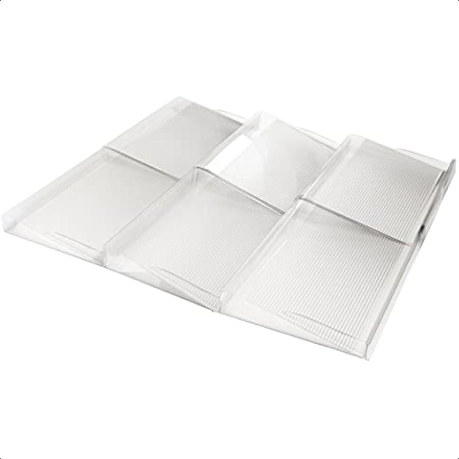 3 Tier Spice Rack Kitchen Drawer Organizer Clear Plastic Storage Rack for Kitchen Pantry Perfect for Salt Pepper Spices and Sea