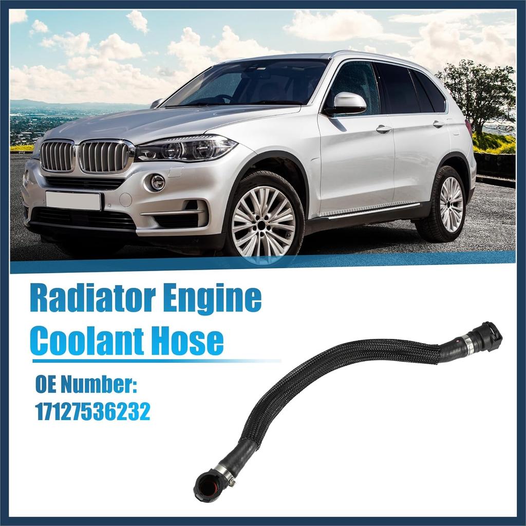 Radiator Coolant Hose Reservoir Hose for BMW X5 2007 2008 4.8i 4.8L V8 - Gas for BMW X5 2009 2010 XDrive48i 4.8L V8 - Gas No.17127536232 Stylish