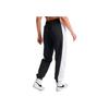 Nike Sportswear Team Logo Spliced Contrast Cuff Loose Joggers Women Bottoms Black DQ6603-010